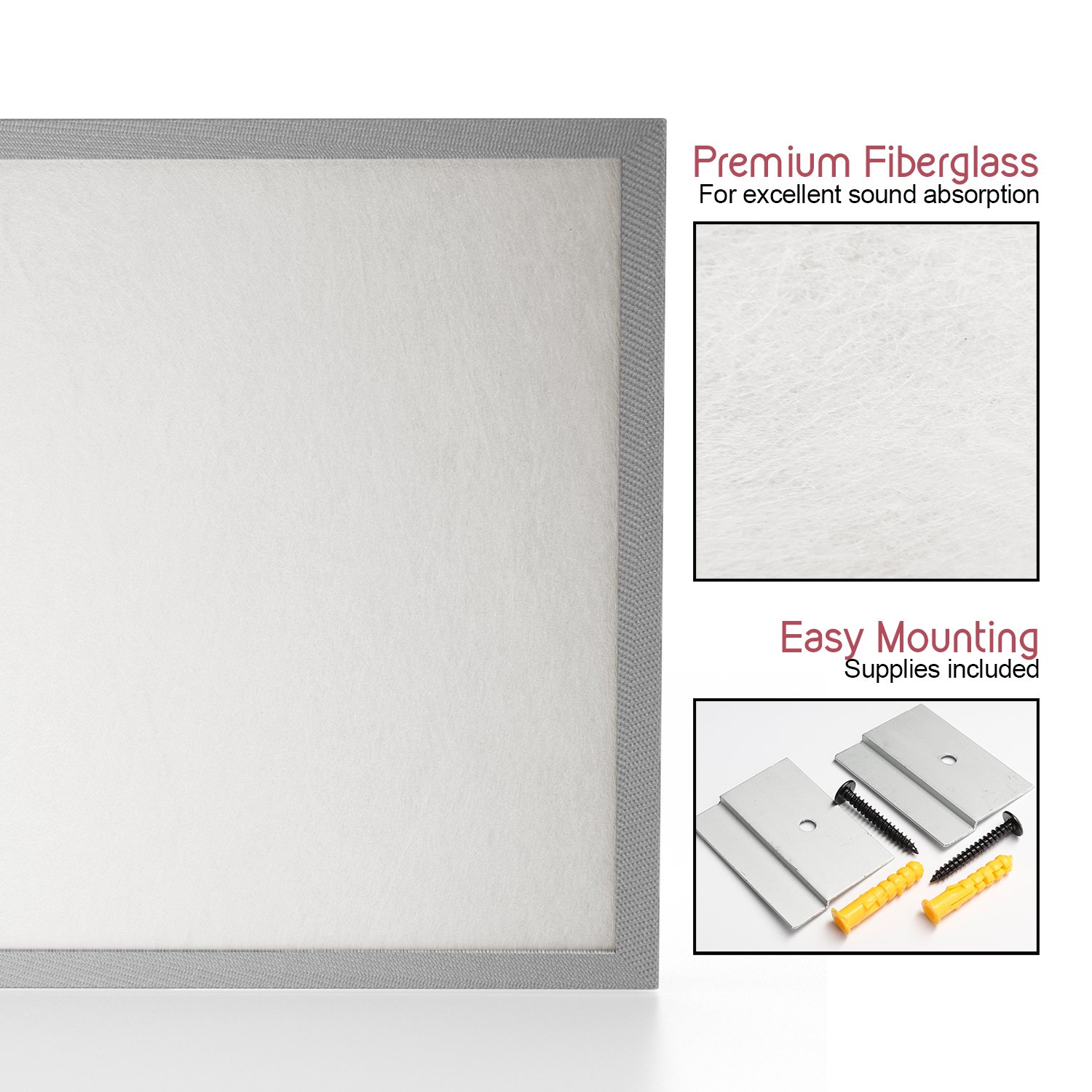 TMS Soundproofing Panels 24" x 24" NRC .09